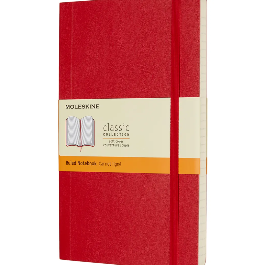Classic Soft Cover Notebook Large Red