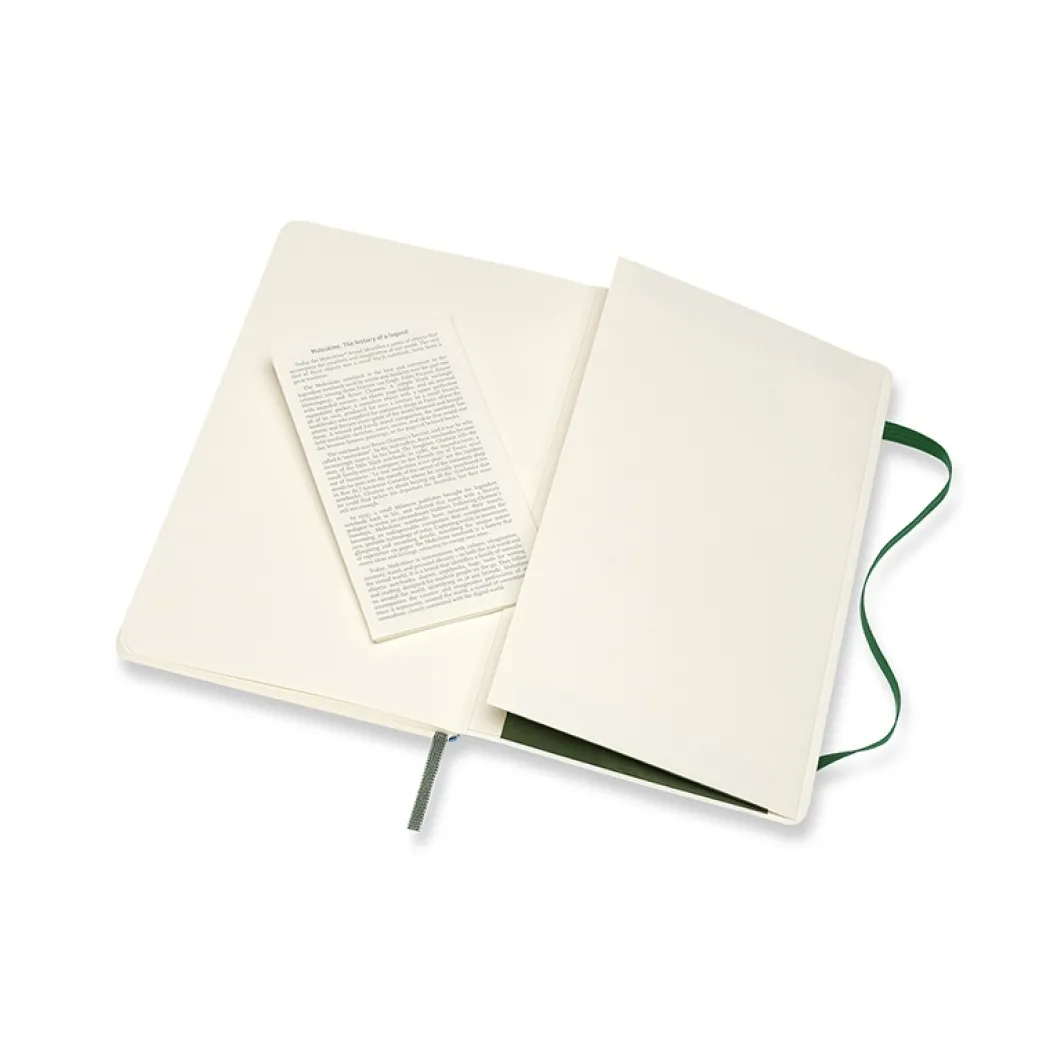 Classic Soft Cover Notebook Large Myrtle Green