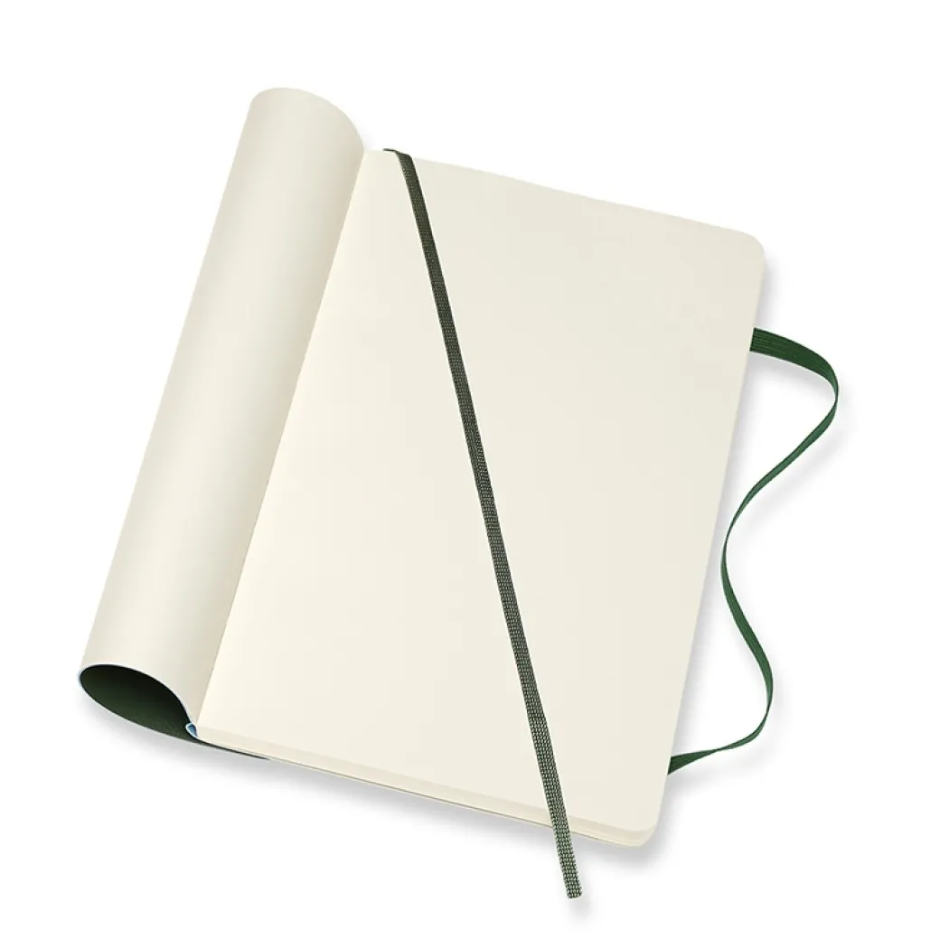 Classic Soft Cover Notebook Large Myrtle Green