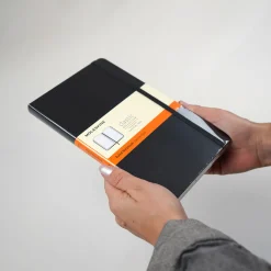 Classic Soft Cover Notebook Large Blue Dotted