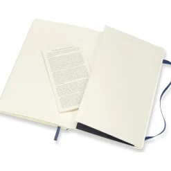 Classic Soft Cover Notebook Large Blue Dotted