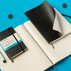 Classic Soft Cover Notebook Large Blue Dotted