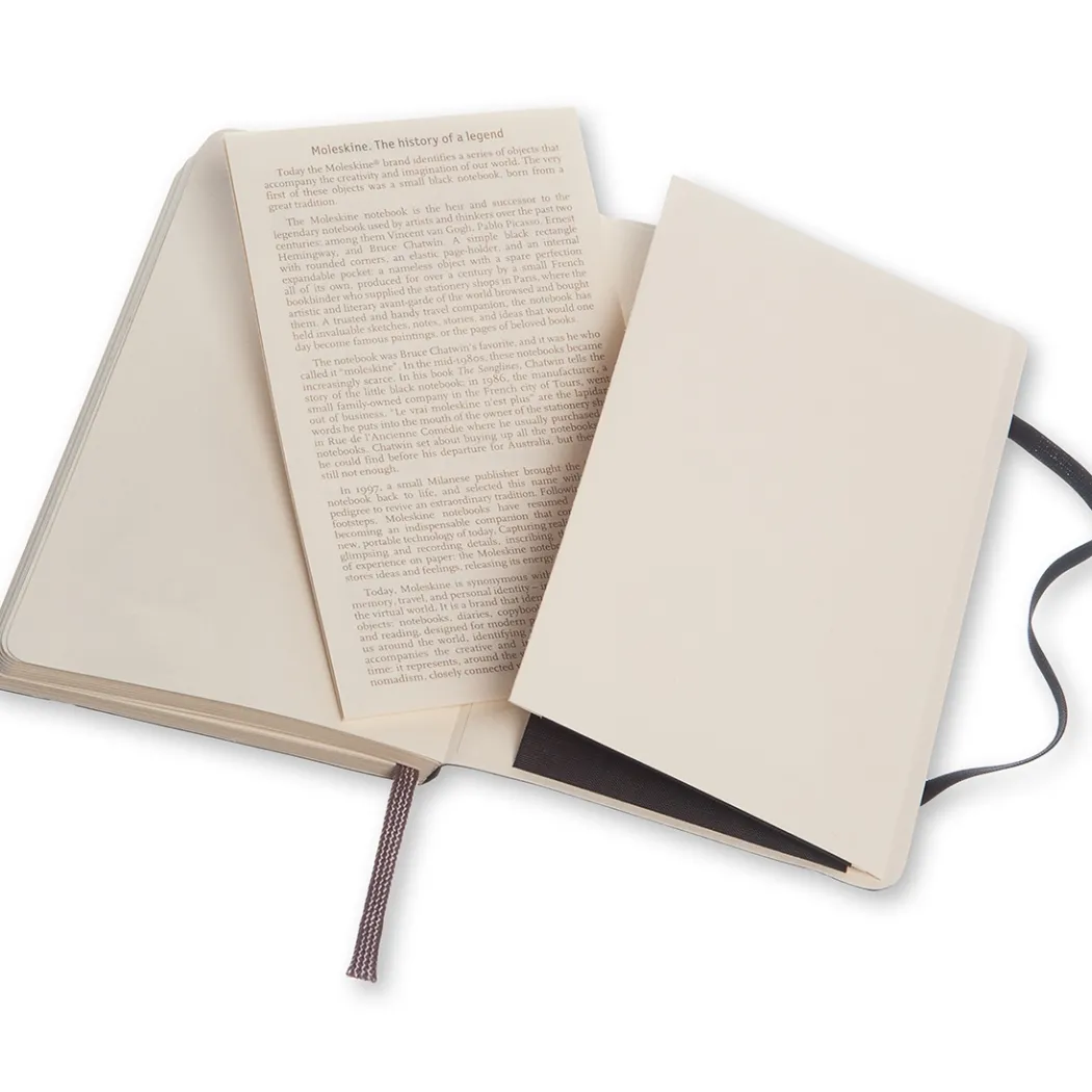 Classic Soft Cover Notebook Pocket Black
