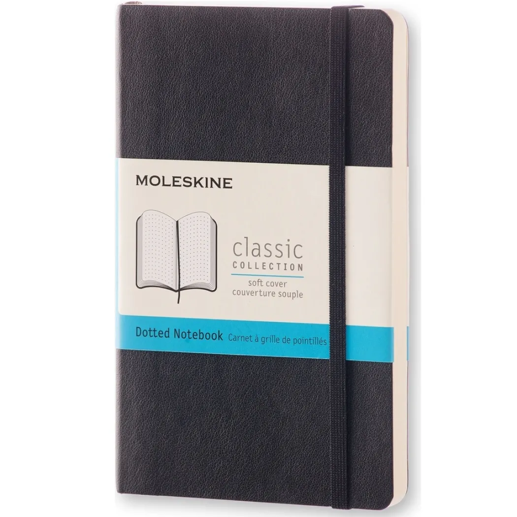 Classic Soft Cover Notebook Pocket Black