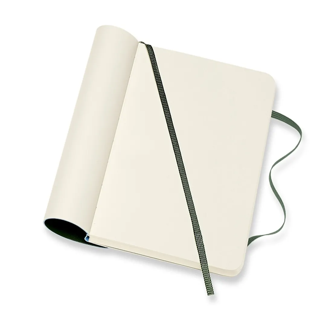 Classic Soft Cover Notebook Pocket Myrtle Green
