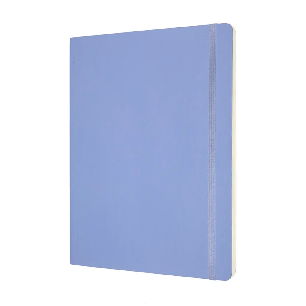 Classic Soft Cover Notebook XL Hydrangea Blue