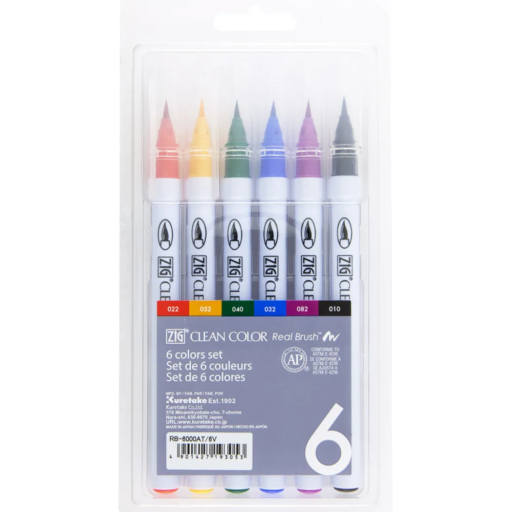 Clean Color Real Brush 6-set