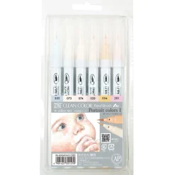 Clean Color Real Brush 6-set Portrait Colors I
