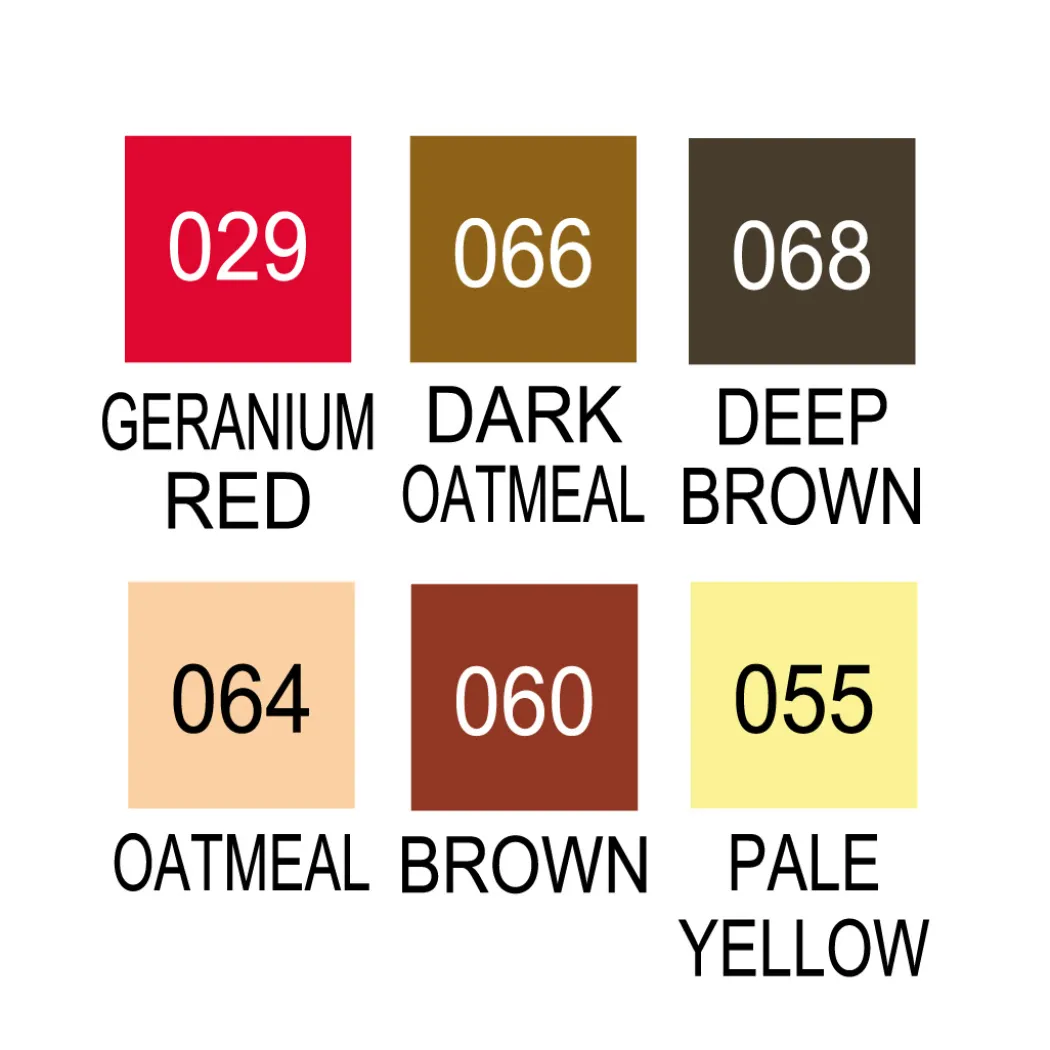 Clean Color Real Brush 6-set Portrait Colors II