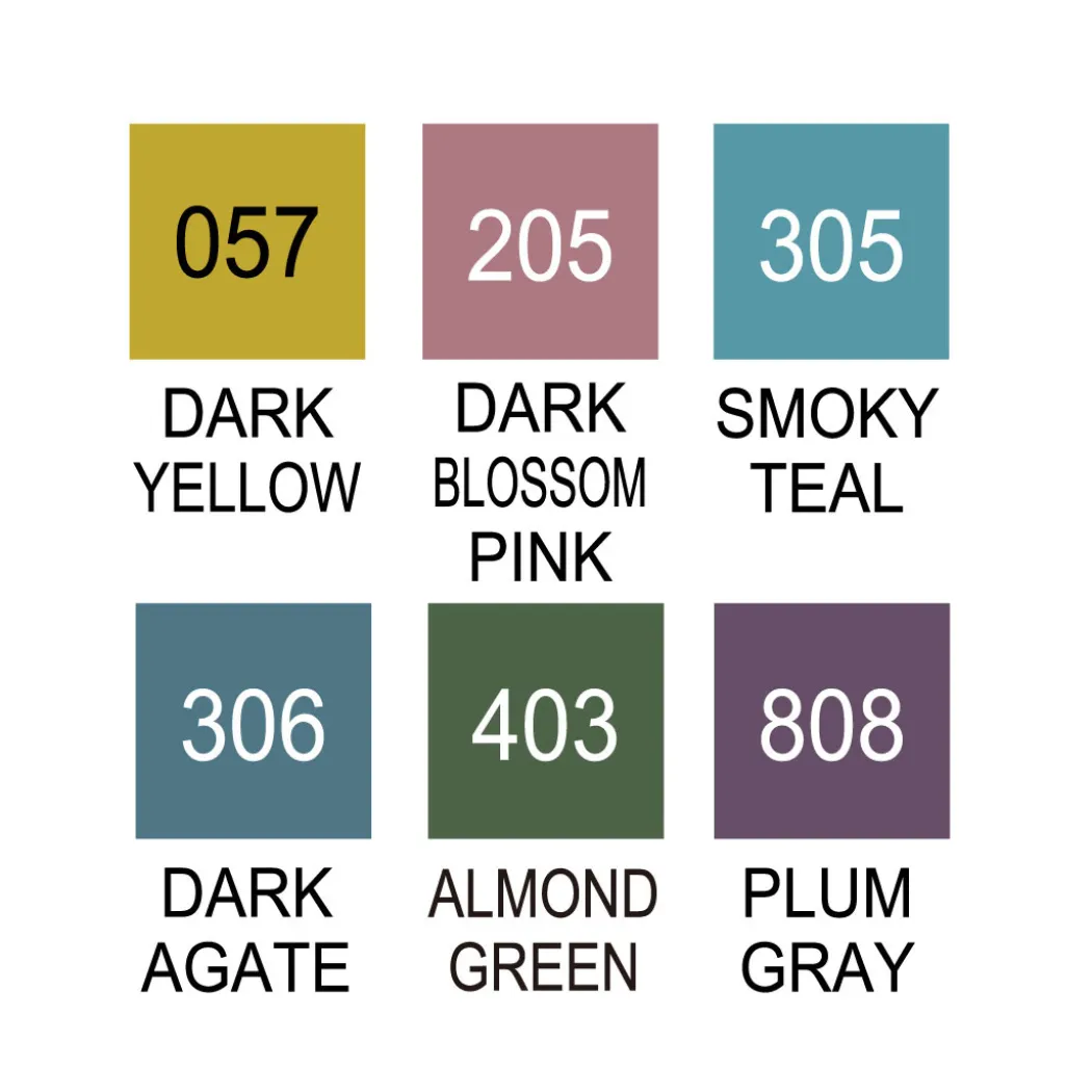 Clean Color Real Brush 6-set Smokey Colors