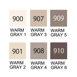 Clean Color Real Brush 6-set Warm Gray
