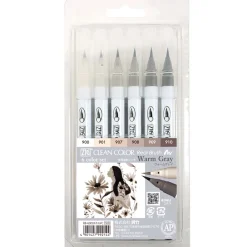 Clean Color Real Brush 6-set Warm Gray