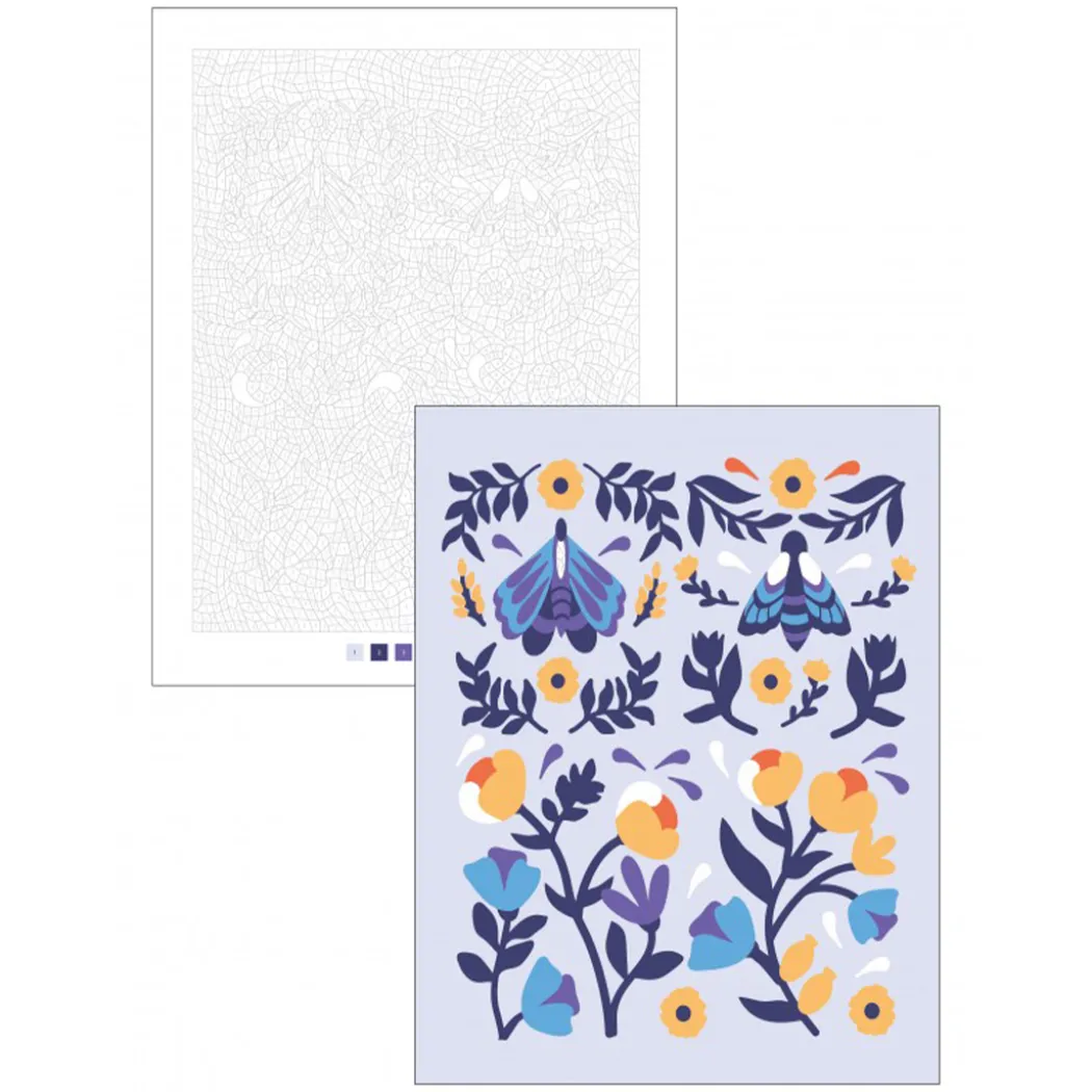Color by Numbers: Flowers