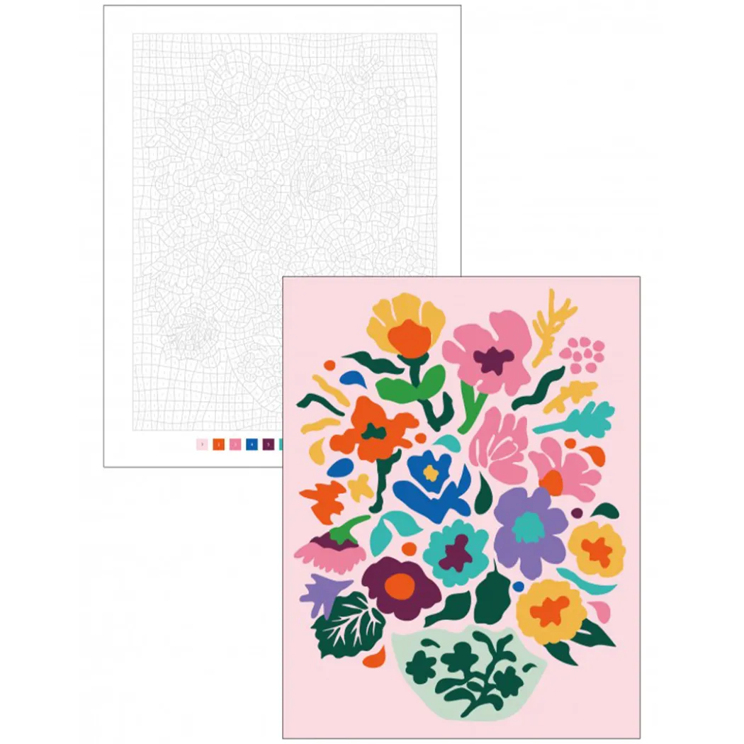 Color by Numbers: Flowers