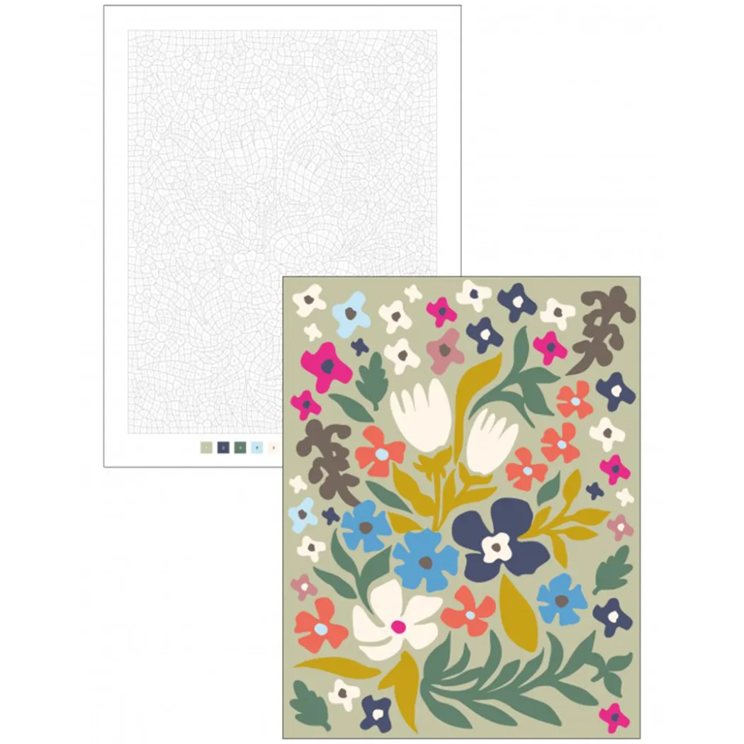 Color by Numbers: Flowers