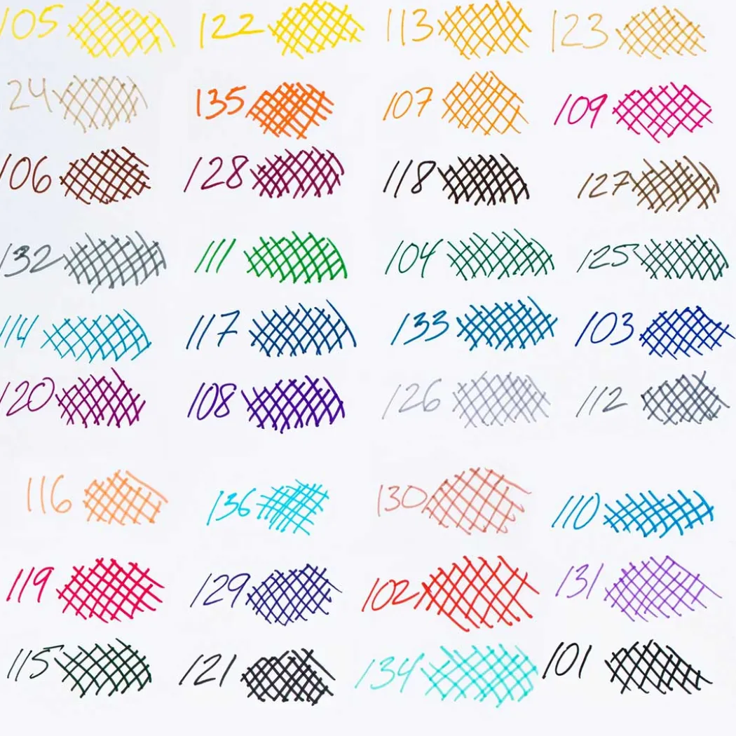 Color Pen Tuschpennor 36-set