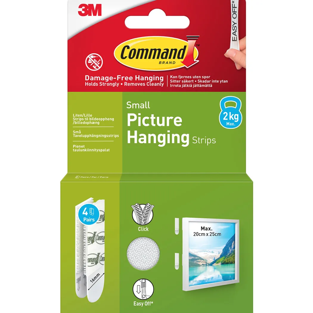 Command Tavelupphängning Strips Small