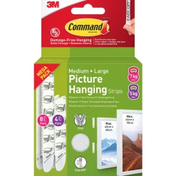 Command Tavelupphängning Strips Value Pack Medium/Large