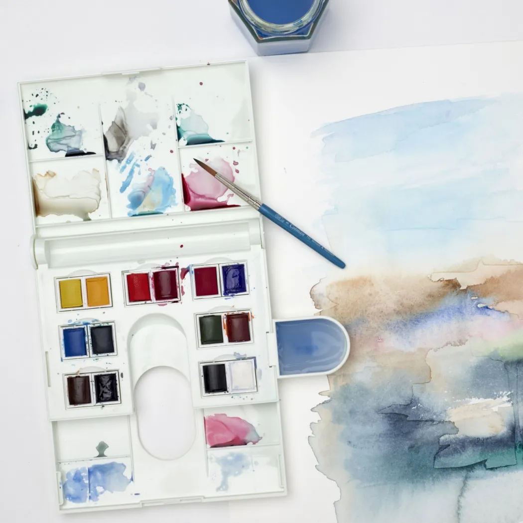 Cotman Akvarellfärg Compact Box 14 ½ - koppar