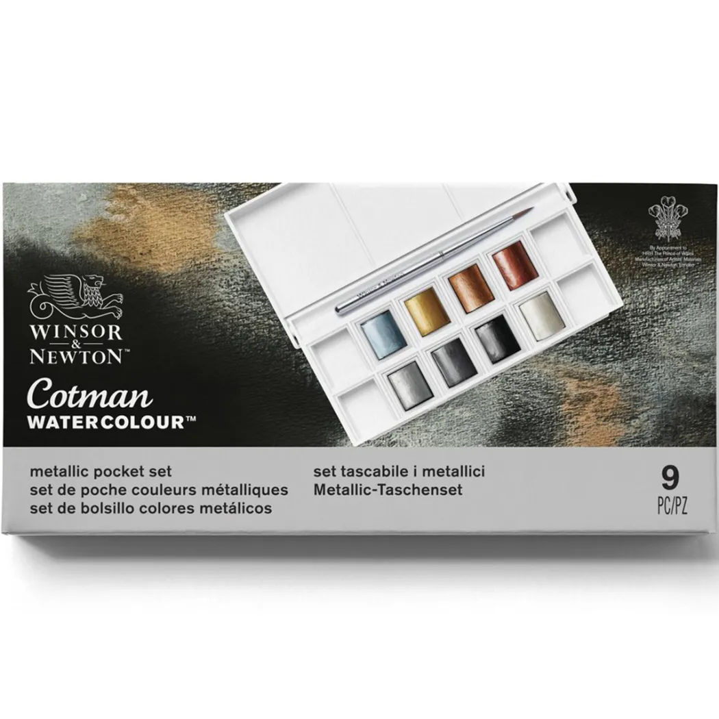 Cotman Akvarellfärg Metallic Set 8 ½ - koppar