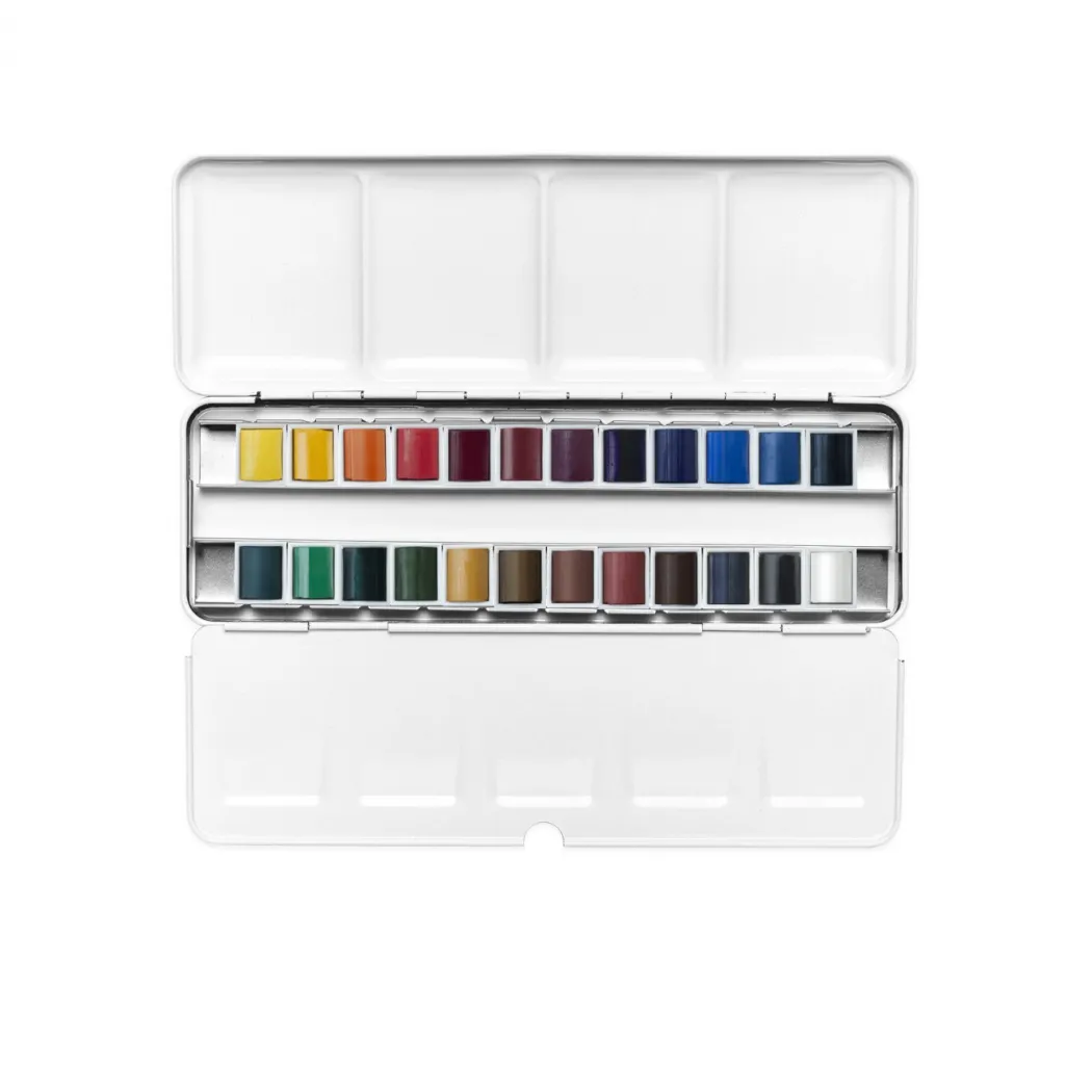 Cotman Akvarellfärg Sketchers Metal Box 24 ½ - koppar
