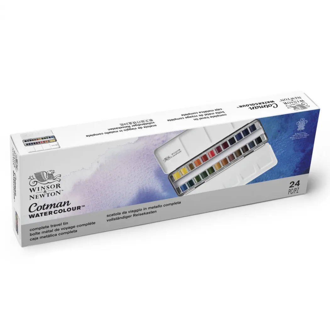Cotman Akvarellfärg Sketchers Metal Box 24 ½ - koppar