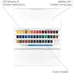 Cotman Akvarellfärg Studio Set 45 ½ - koppar