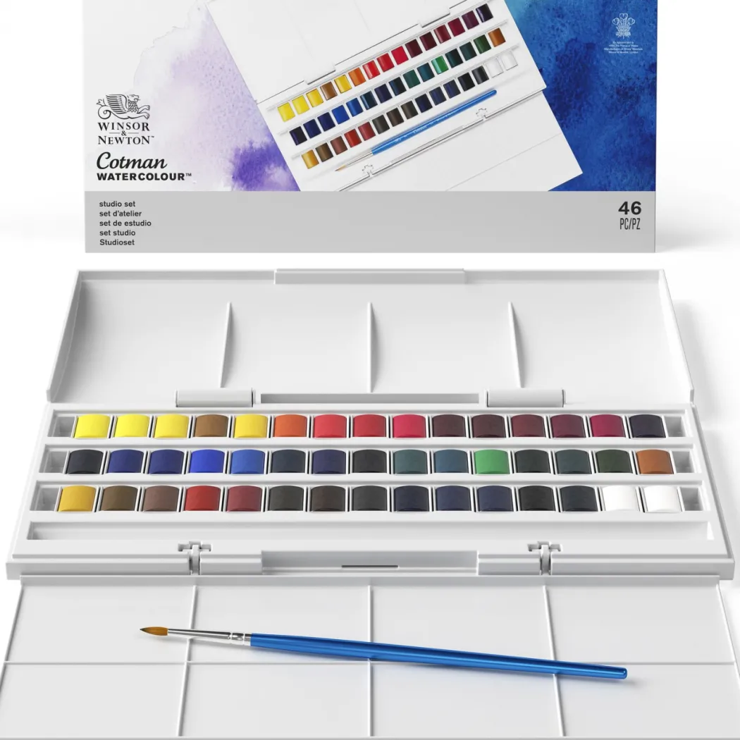 Cotman Akvarellfärg Studio Set 45 ½ - koppar