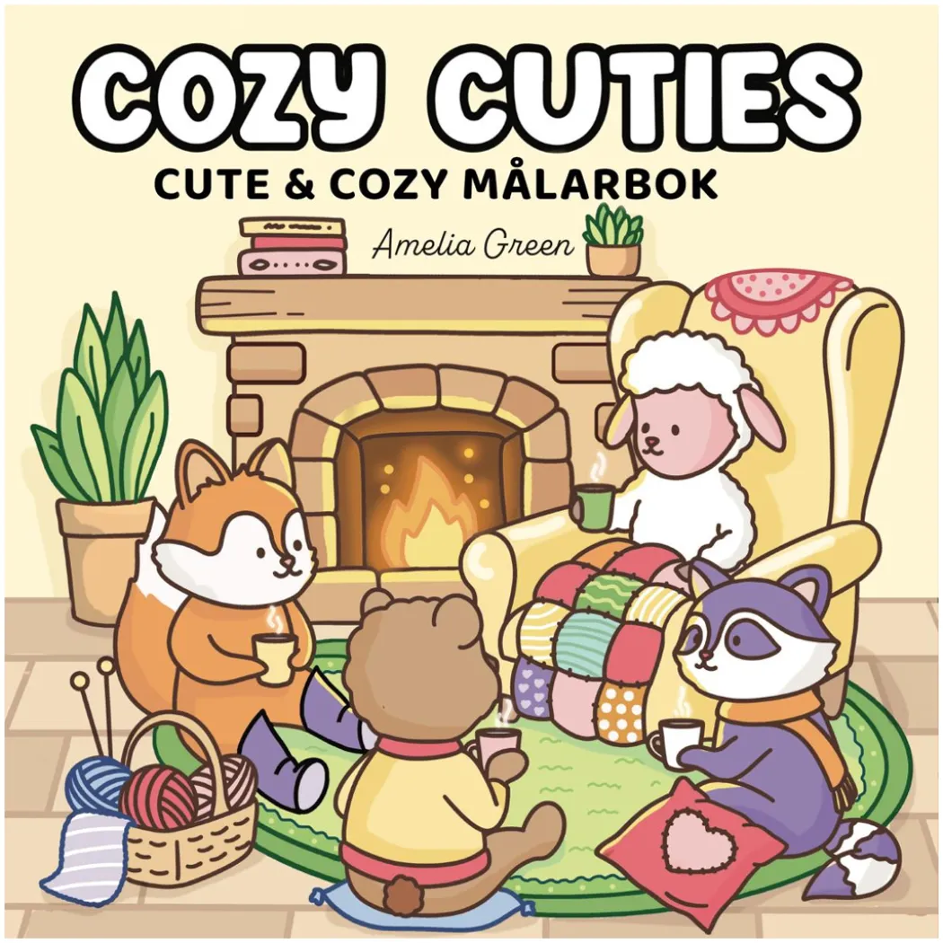 Cozy Cuties : Cute & Cozy målarbok