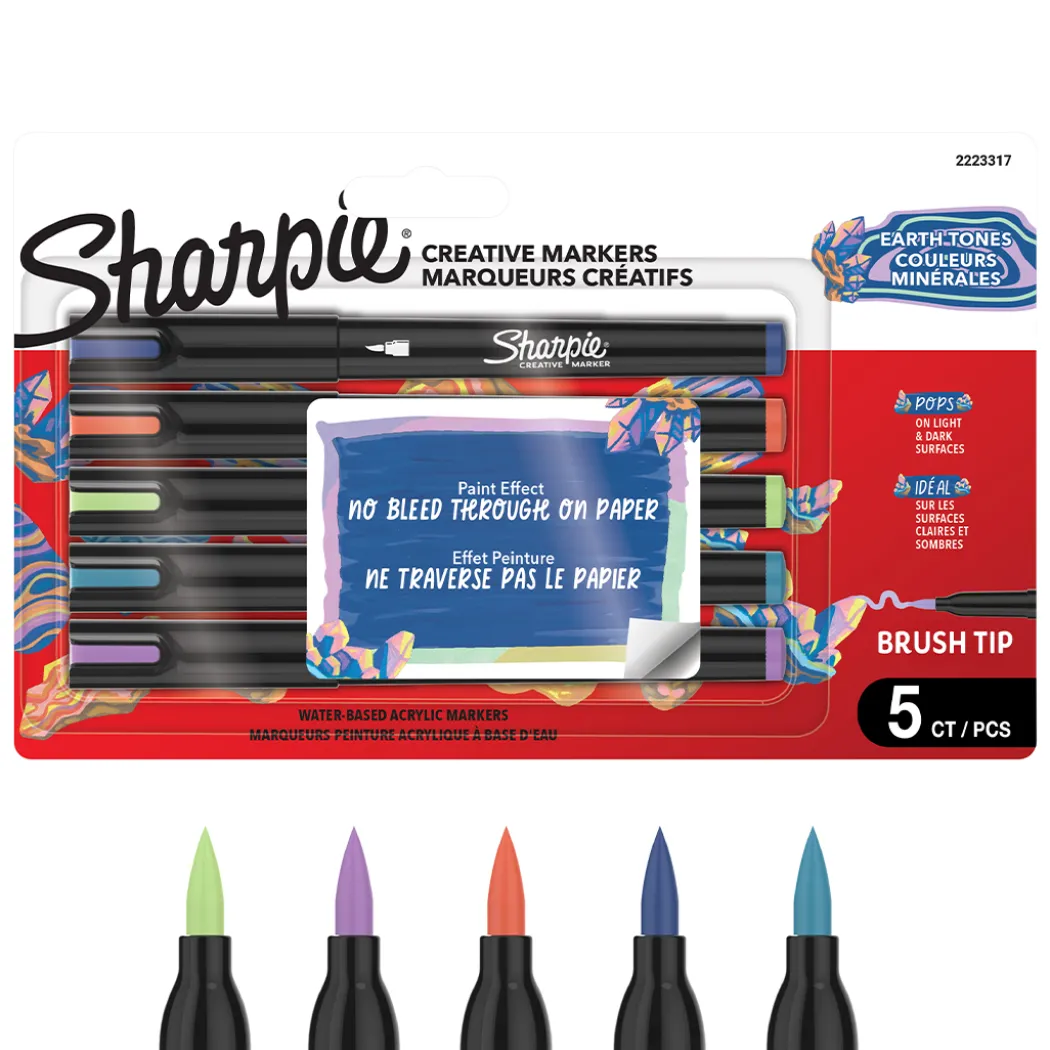 Creative Marker Brush Tip 5-pack Earth Tones