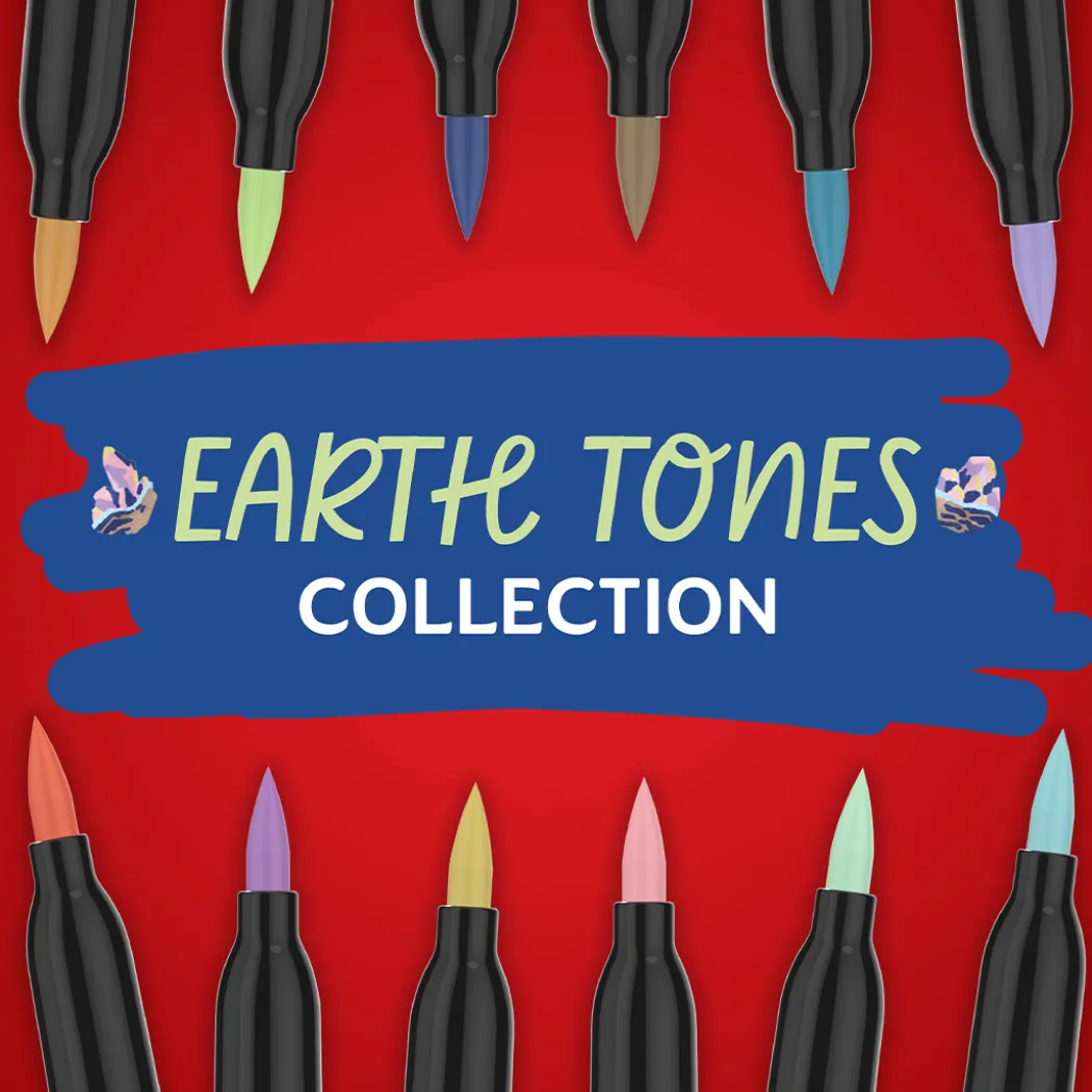 Creative Marker Brush Tip 5-pack Earth Tones