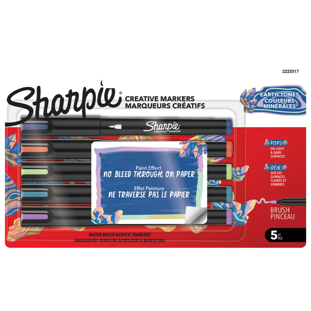 Creative Marker Brush Tip 5-pack Earth Tones