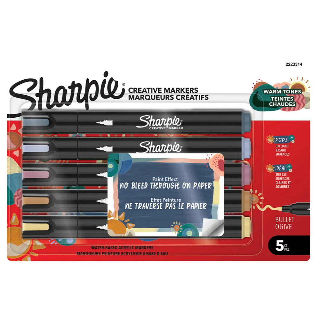Creative Marker Bullet Tip 5-pack Warm Tones
