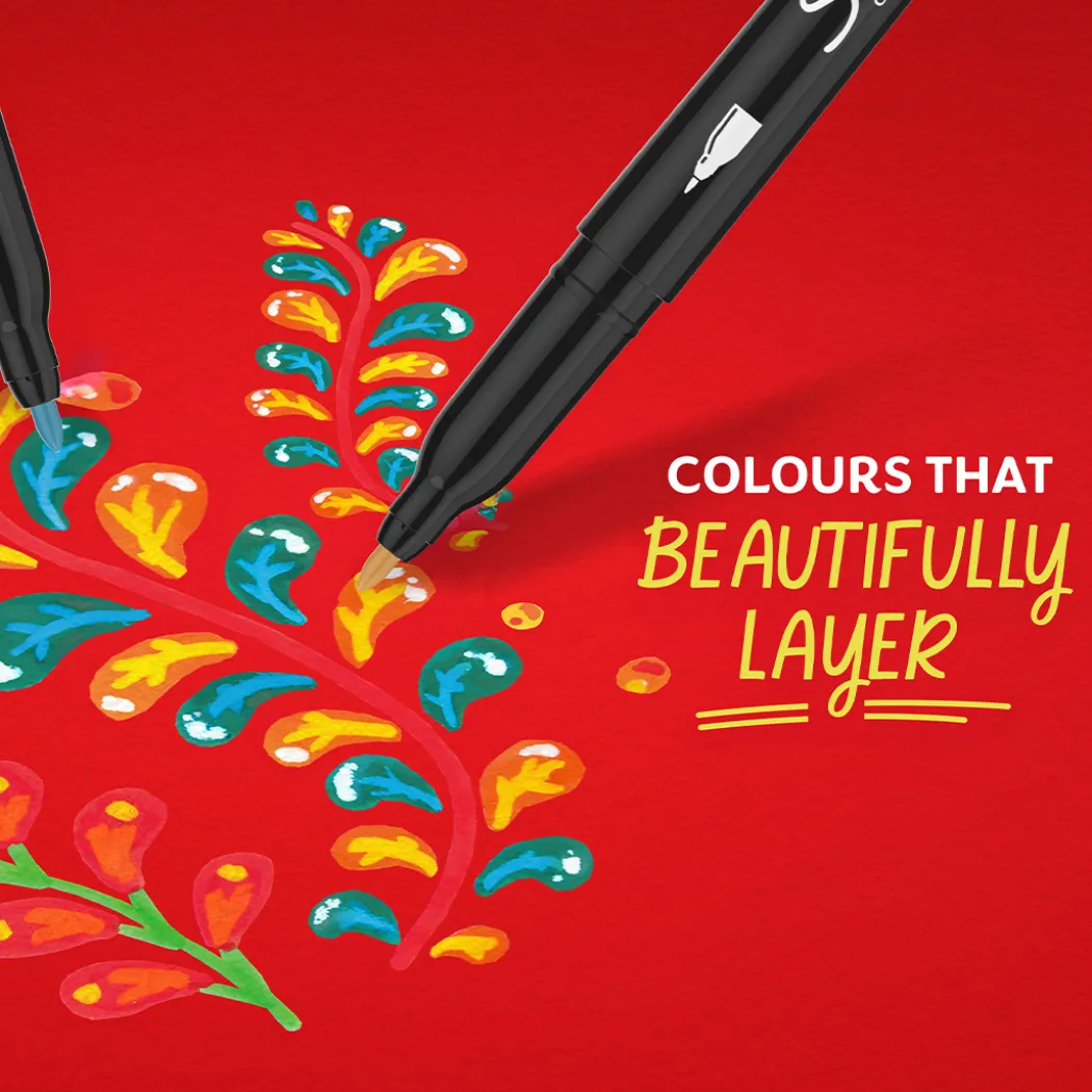Creative Marker Fine Tip 12-pack Earth Tones