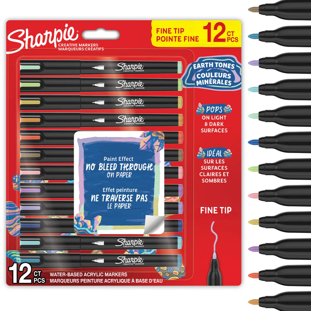 Creative Marker Fine Tip 12-pack Earth Tones