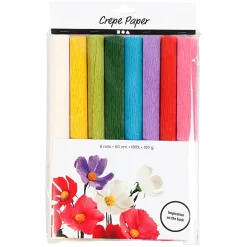 Crepepapper Basfärger 8 ark