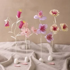 Crepepapper Lilarosa färgmix 8 ark