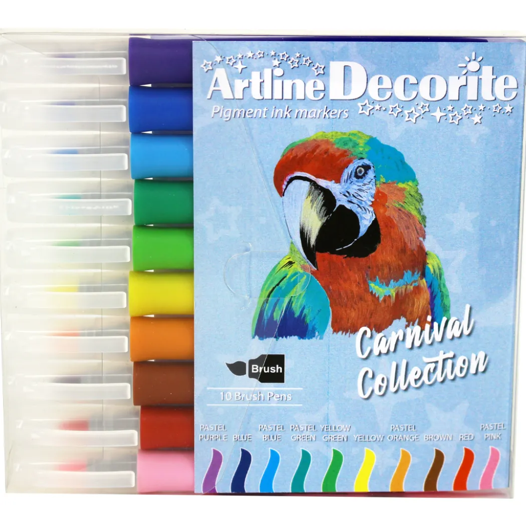 Decorite Brush Marker 10-pack Carnival