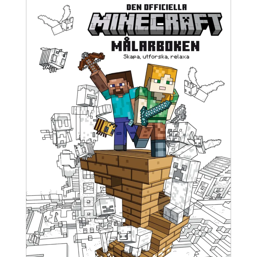 Den officiella Minecraft-målarboken : Skapa, utforska, relaxa