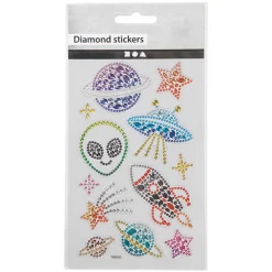Diamond Stickers Rymden 1 ark