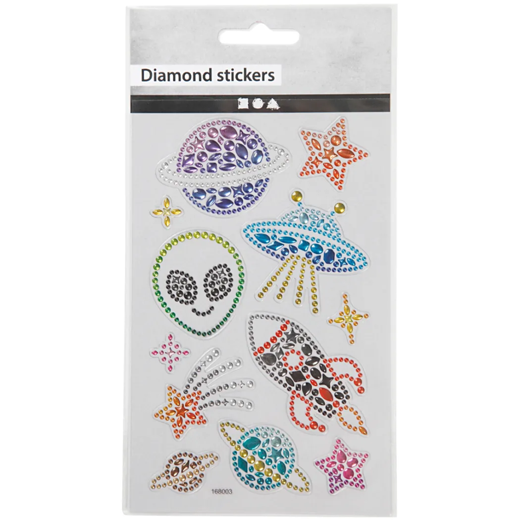 Diamond Stickers Rymden 1 ark