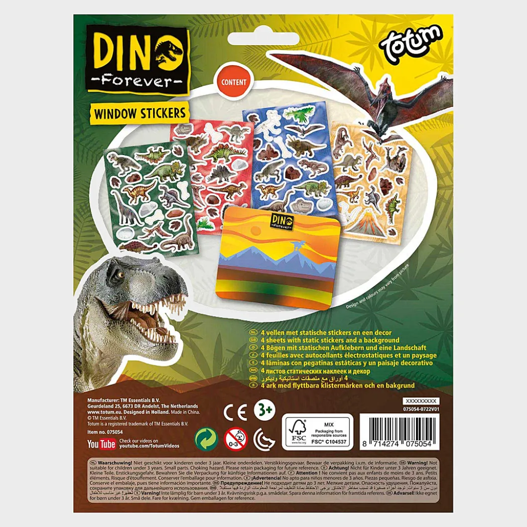 Dinosaurier Fönsterstickers (3 år+)