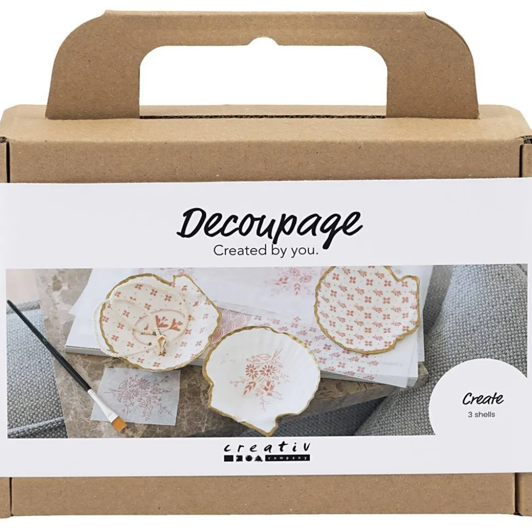 DIY Découpage-kit Snäckskal
