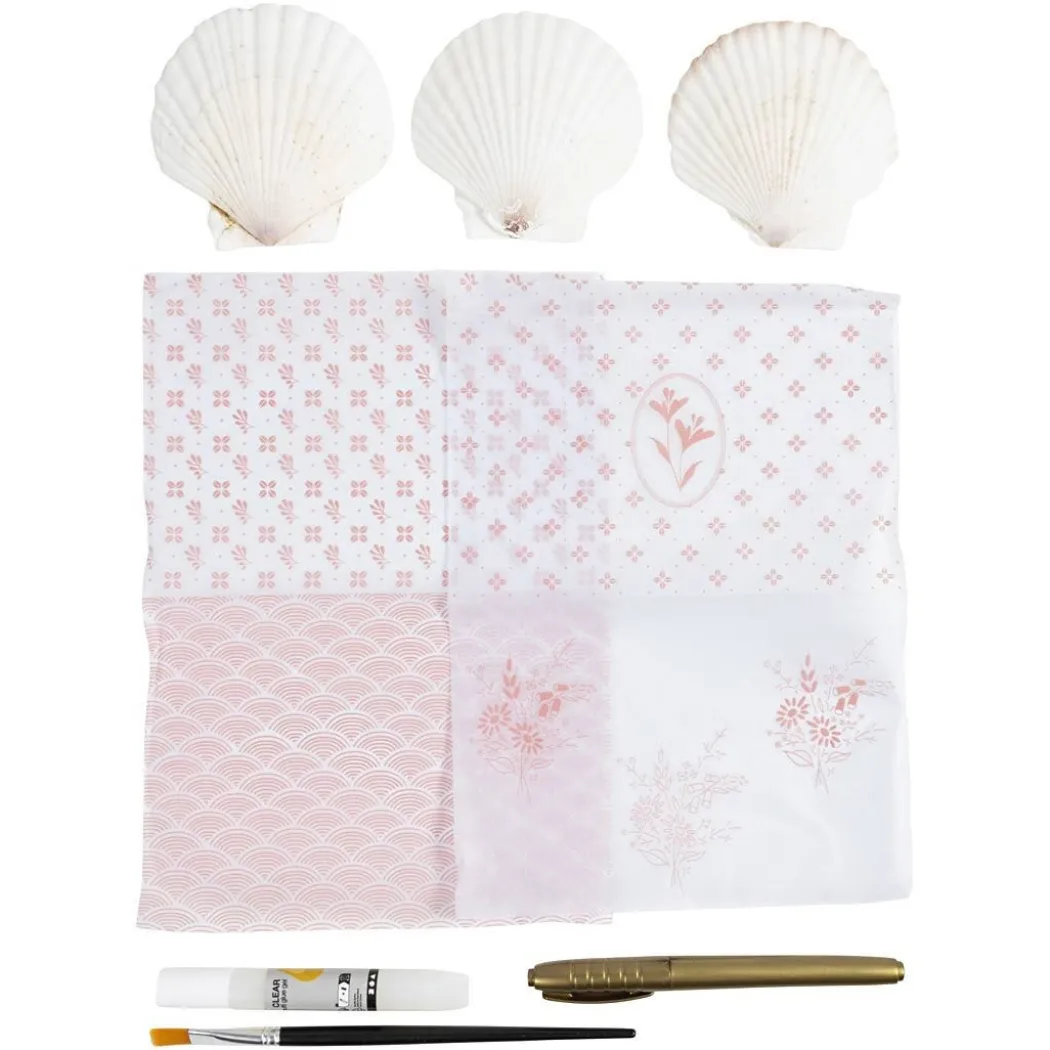 DIY Découpage-kit Snäckskal