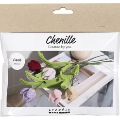 DIY-kit Blommor av piprensare Tulpaner