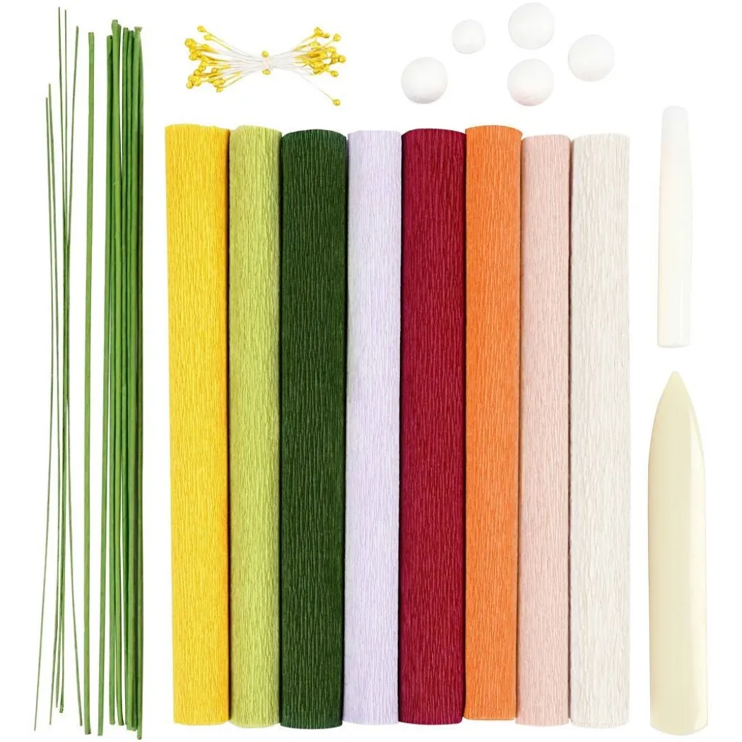 DIY-kit Pappersblommor Blomstermix