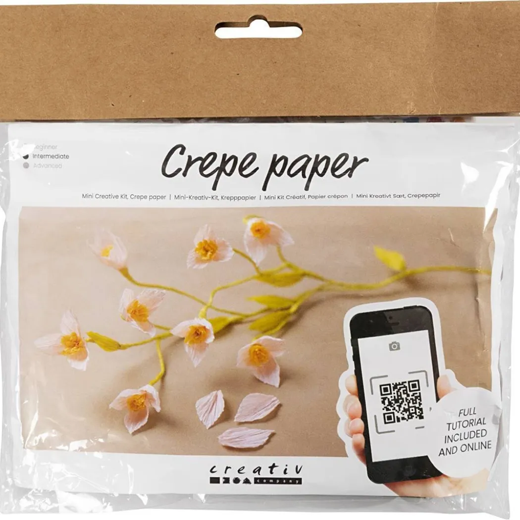 DIY-kit Pappersblommor Körsbärskvist