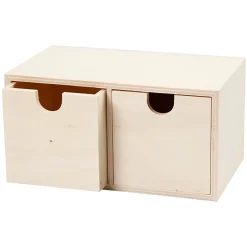 DIY Minibyrå 2 lådor