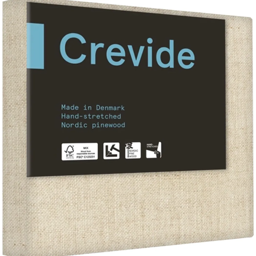 Djup Målarduk 3D Linne Natur 20x20