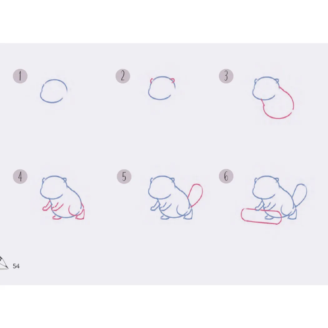 Draw 30: Kawaii Animals